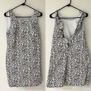 Zara Open Back Floral Daisy Mini Dress